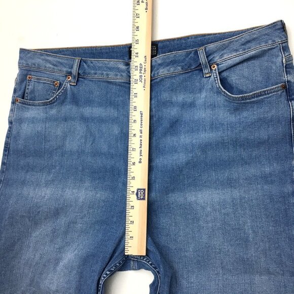 ASOS Women's Jeans Curvy Fit Straight Leg Light Wash Stretch size 18 length 29" - Picture 5 of 11